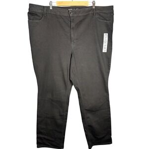 Old Navy Women's Black High‎ Rise Straight Leg Jeans Plus Size 28/4X